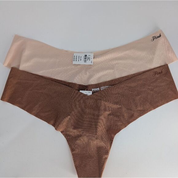 Bundle Of Two PINK Victoria's Secret Kids Bottoms in Cream - Picture 1 of 5